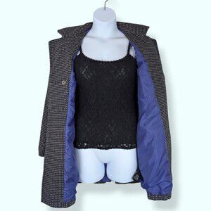 Volcom Houndstooth Lined Pea Coat